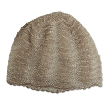 Load image into Gallery viewer, 100% Baby Alpaca Knit Hat from Peru - Cozy Mushroom | NOVICA
