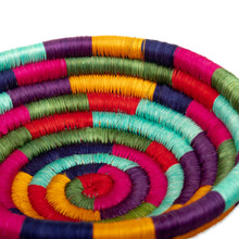 Load image into Gallery viewer, Handcrafted Colorful Natural Fiber Decorative Bowl - Guacamayas Festival | NOVICA
