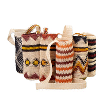 Load image into Gallery viewer, Assorted Handwoven Natural Fiber Bottle Holder with Strap  - Refreshing Chambira | NOVICA
