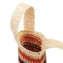 Load image into Gallery viewer, Assorted Handwoven Natural Fiber Bottle Holder with Strap  - Refreshing Chambira | NOVICA
