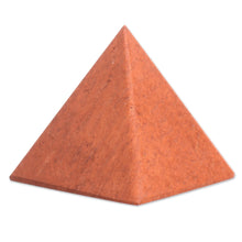 Load image into Gallery viewer, Artisan Crafted Gemstone Jasper Pyramid Sculpture - Pyramid of Dreams | NOVICA
