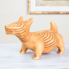 Load image into Gallery viewer, Handmade Signed Ceramic Museum Replica Statuette Mexico - Tan Aztec Guide Dog | NOVICA
