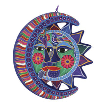 Load image into Gallery viewer, Unique Sun and Moon Ceramic Wall Art - Eclipse of Love | NOVICA
