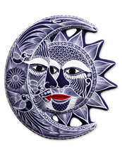 Load image into Gallery viewer, Ceramic wall adornment - Romantic Eclipse | NOVICA

