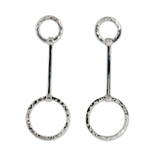Load image into Gallery viewer, Modern Sterling Silver Earrings Crafted in Taxco - Taxco Pendulums | NOVICA
