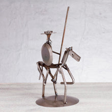 Load image into Gallery viewer, Recycled Metal and Auto Part Don Quixote Sculpture - Eco Friendly Quixote | NOVICA
