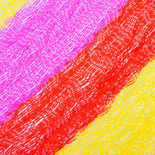 Load image into Gallery viewer, Hand Woven Nylon Pink Yellow Hammock (Single) from Mexico - Candy Delight | NOVICA
