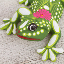 Load image into Gallery viewer, Ceramic Wall Art Frogs from Mexico (Set of 3) - Happy Frogs | NOVICA

