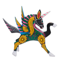 Load image into Gallery viewer, Handcrafted Wood Alebrije Pegasus Sculpture from Peru - Proud Pegasus | NOVICA
