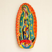 Load image into Gallery viewer, Talavera Guadalupe in Orange

