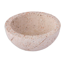 Load image into Gallery viewer, Round Reclaimed Stone Flower Pot from Mexico - Round Planter | NOVICA

