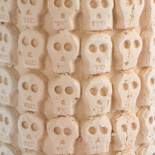 Load image into Gallery viewer, Skull Pattern Ceramic Flower Pot from Mexico - Rows of Skulls | NOVICA
