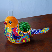 Load image into Gallery viewer, Talavera-Style Ceramic Dove Planter from Mexico - Colorful Dove | NOVICA
