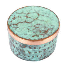 Load image into Gallery viewer, Handcrafted Hammered Copper Petite Keepsake Box - Antique Patina | NOVICA
