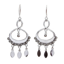 Load image into Gallery viewer, Chandelier Earrings Crafted from Sterling Silver - Infinite Joy | NOVICA
