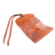 Load image into Gallery viewer, Leather Tool Roll Bag - Ready for the Job | NOVICA

