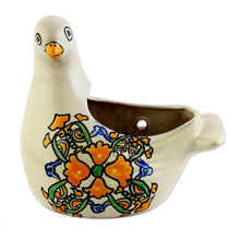 Load image into Gallery viewer, Hand-Painted Ceramic Dove Planter - Esperanza | NOVICA
