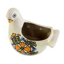Load image into Gallery viewer, Hand-Painted Ceramic Dove Planter - Esperanza | NOVICA
