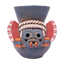 Load image into Gallery viewer, Handcrafted Signed Ceramic Aztec Tlaloc Replica Vessel - Lord of the Rainstorm | NOVICA
