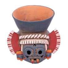 Load image into Gallery viewer, Handcrafted Signed Ceramic Aztec Tlaloc Replica Vessel - Lord of the Rainstorm | NOVICA
