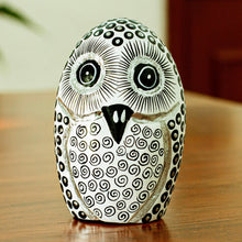 Load image into Gallery viewer, Oviform Owl in Black and White
