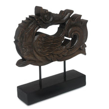 Load image into Gallery viewer, Unique Rain Tree Wood Sculpture on Stand - Magnificent Huang | NOVICA
