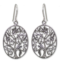 Load image into Gallery viewer, Sterling silver dangle earrings - Flowering Tree | NOVICA
