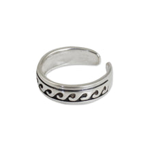 Load image into Gallery viewer, Modern Sterling Silver Toe Ring - Beach Beauty | NOVICA
