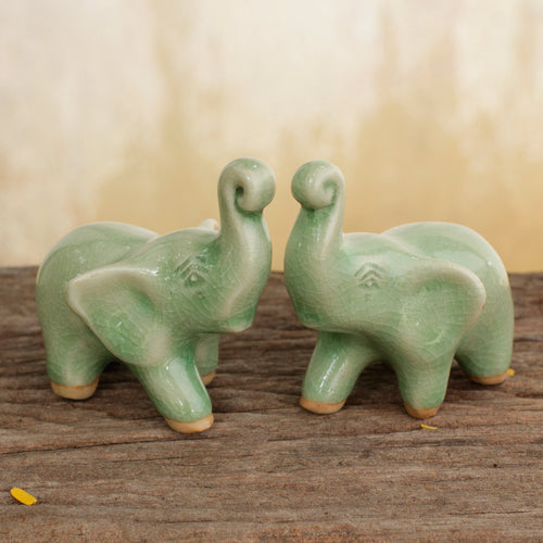 Lucky Green Elephants