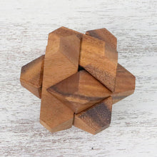 Load image into Gallery viewer, Handcrafted Wood Star-Shaped Puzzle from Thailand - Star Challenge | NOVICA
