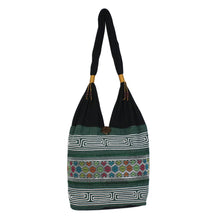 Load image into Gallery viewer, Colorful Cotton Blend Shoulder Bag from Thailand - Thai Mood | NOVICA
