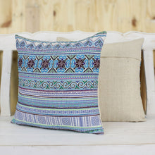 Load image into Gallery viewer, Hmong Cotton Blend Cushion Covers from Thailand - Hmong Nature | NOVICA
