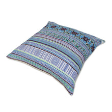 Load image into Gallery viewer, Hmong Cotton Blend Cushion Covers from Thailand - Hmong Nature | NOVICA
