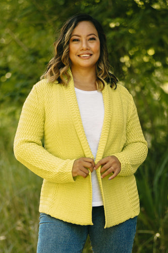 Zigzag Knit in Chartreuse