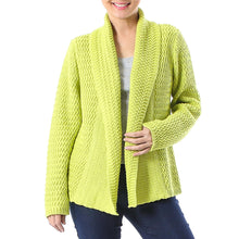 Load image into Gallery viewer, Zigzag Knit in Chartreuse
