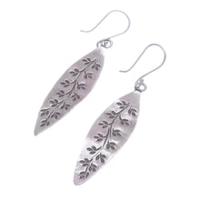 Load image into Gallery viewer, Handcrafted Karen Silver Dangle Earrings from Thailand - Karen Spring | NOVICA
