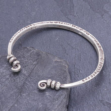 Load image into Gallery viewer, Hand Crafted Sterling Silver Cuff Bracelet - Beauty Mark | NOVICA
